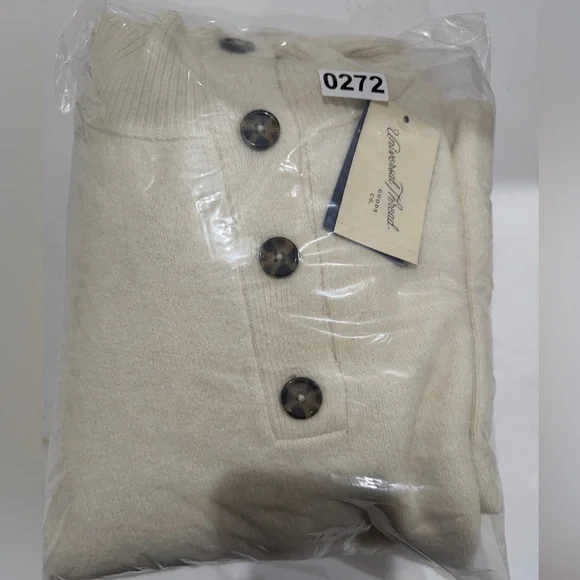 Universal Thread™ Women's Long Sleeve Midi Sweater Dress - Cream XXL - Picture 12 of 12